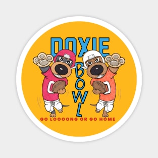 Funny Cute Doxie Dachshund Dog Football Magnet